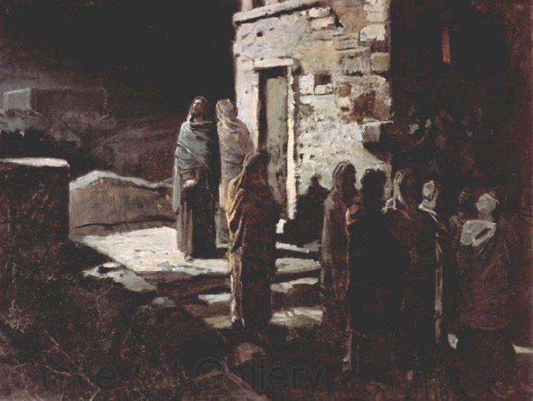 Nikolai Ge Christ praying in Gethsemane Norge oil painting art